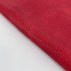 Red Basket Weave Woven Panel (20" by 23") only 4 Available | SALE