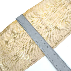 Deadstock Metallic Foil Beige Toast Python (Short Tail) Only 12 skins available | SALE