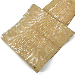 Deadstock Metallic Foil Vintage Gold Python (Short Tail) Only 15 skins available | SALE