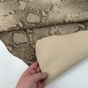 French Python Stretch Lamb Leather