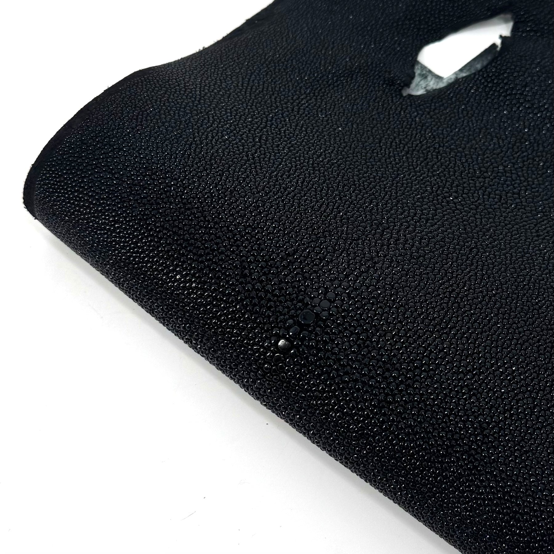 8" Black Stingray/Shagreen Skin (No Eye)