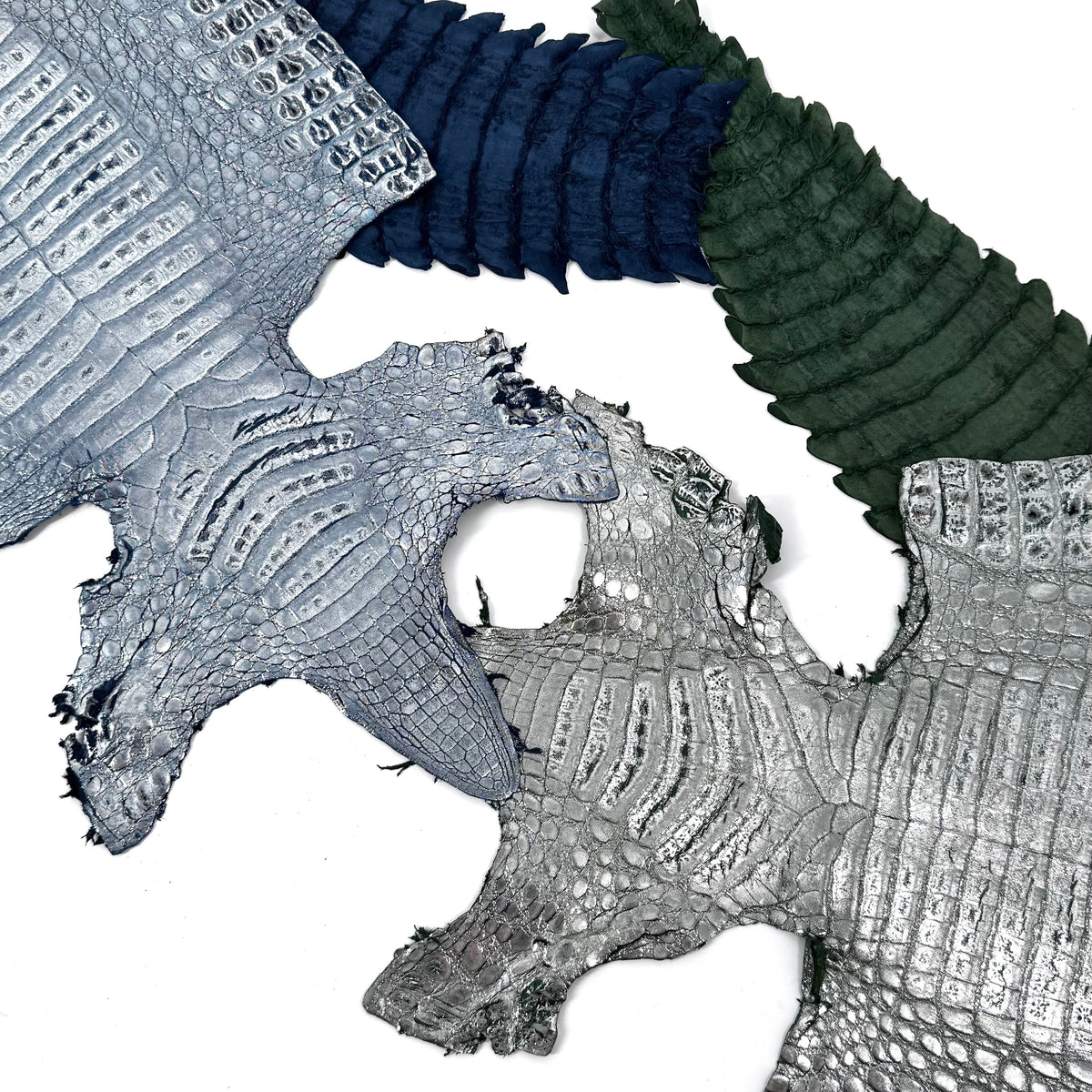 Metallic Caiman Crocodile - only 5 per color | Sale