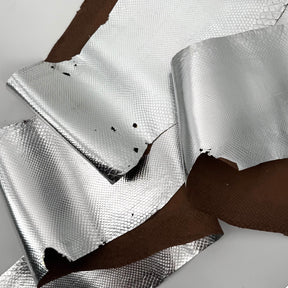 Deadstock Silver Foil Boa Skins - Grade 2 - Only 8 skins available | SALE