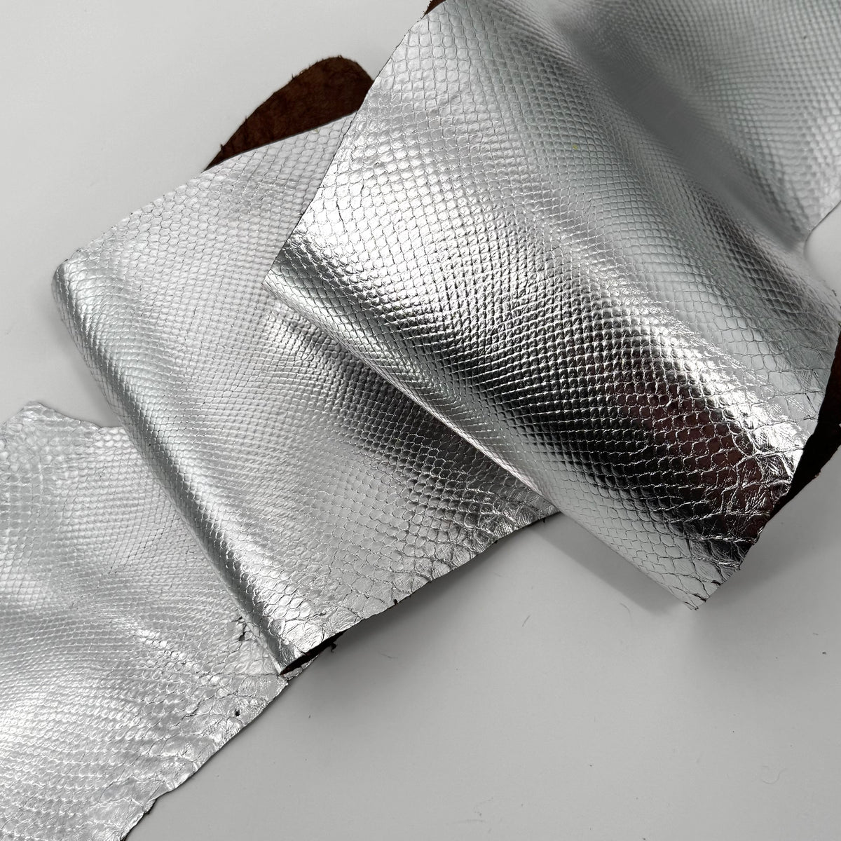 Deadstock Silver Foil Boa Skins - Grade 2 - Only 12 skins available | SALE