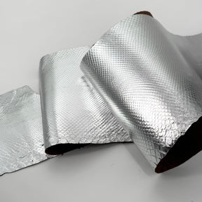 Deadstock Silver Foil Boa Skins - Grade 2 - Only 8 skins available | SALE