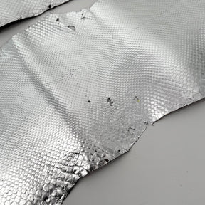 Deadstock Silver Foil Boa Skins - Grade 2 - Only 8 skins available | SALE