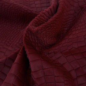 Laser Cut Crocodile Pattern Hair-On Cavalino