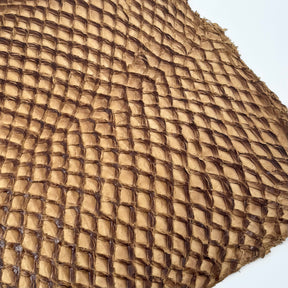 Caramel Inverted Pirarucu Fish Leather