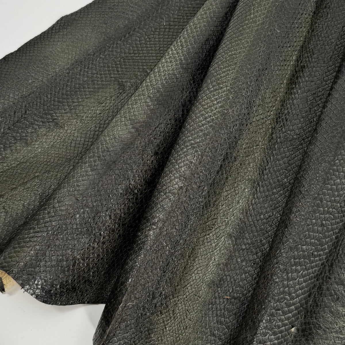 Forest Green Salmon Plate Leather