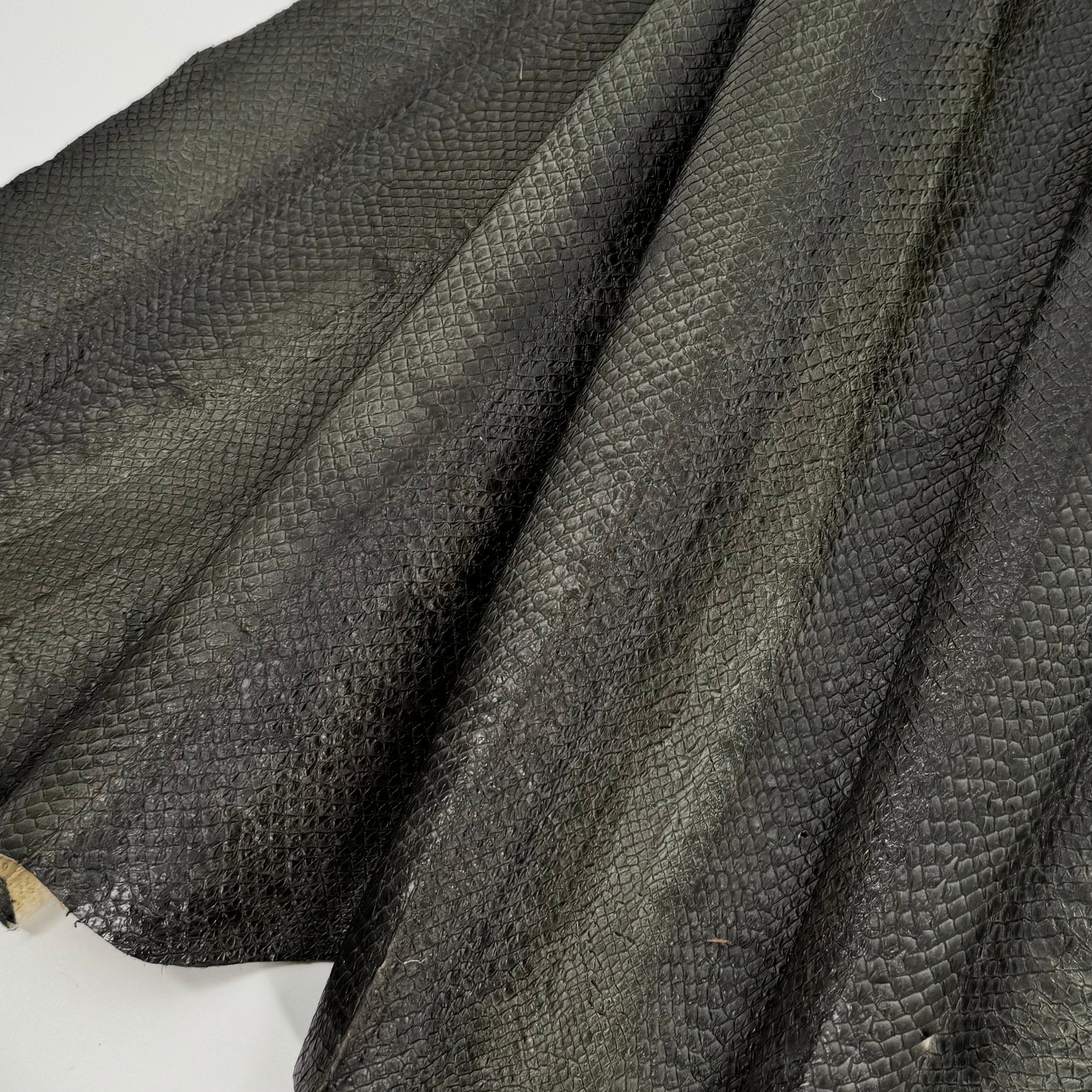 Forest Green Salmon Plate Leather