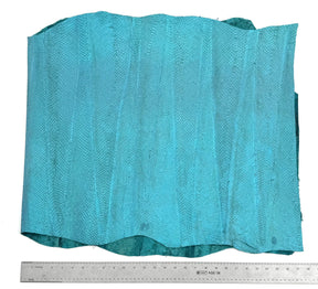 Teal Salmon Plate Leather