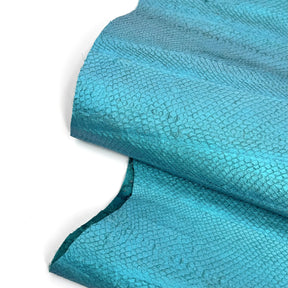 Teal Salmon Plate Leather