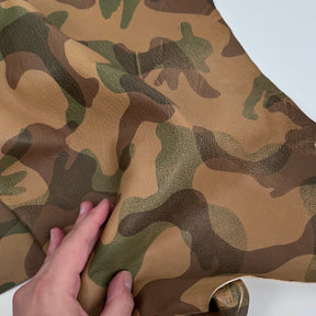 Camo Lamb Leather Vintage/Distressed Vegetable Tanned