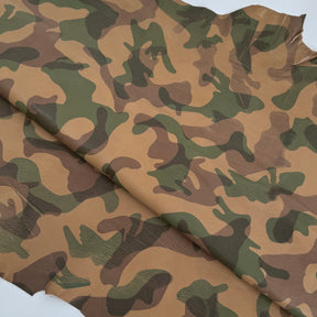 Camo Lamb Leather Vintage/Distressed Vegetable Tanned