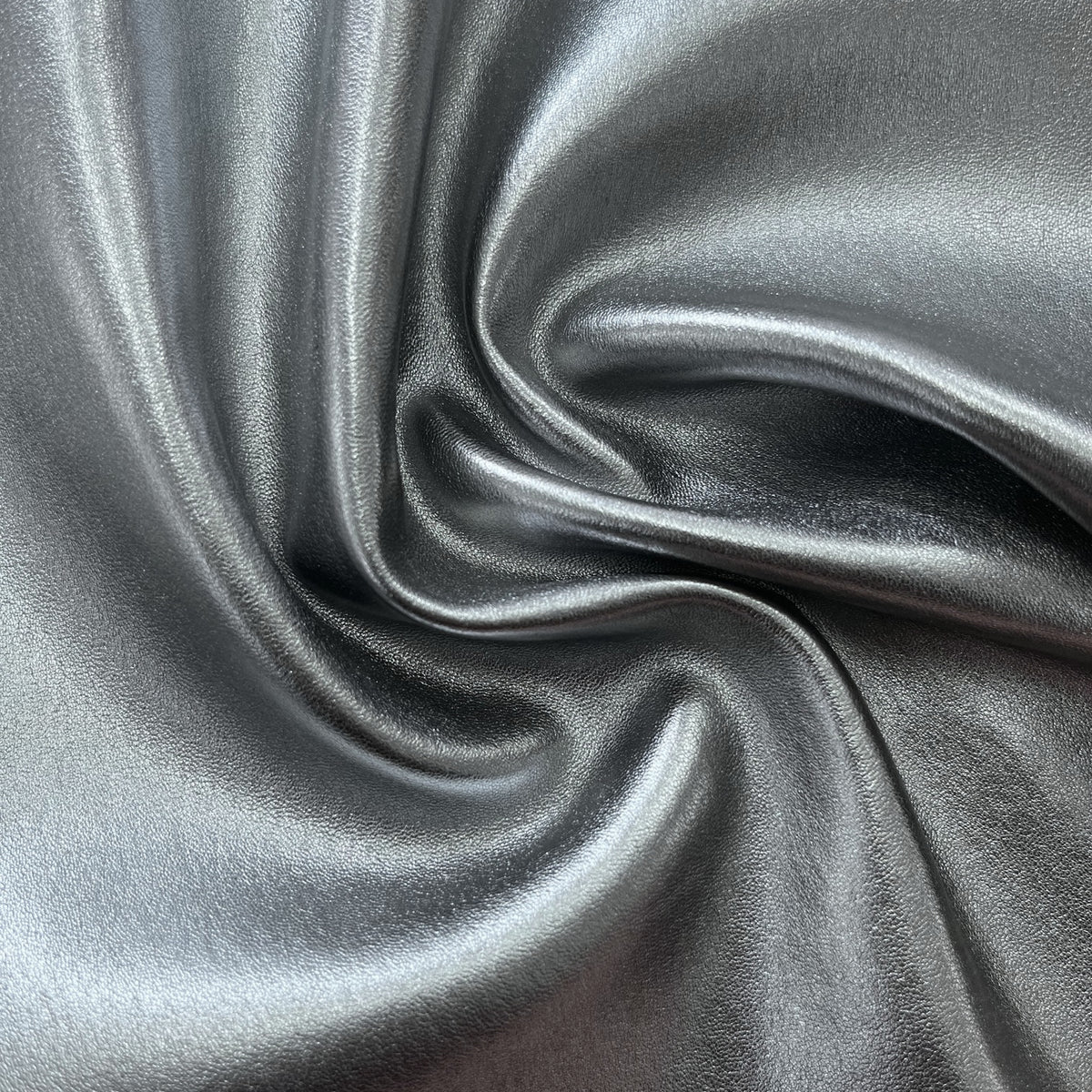 Gunmetal Plonge Stretch Lamb Leather
