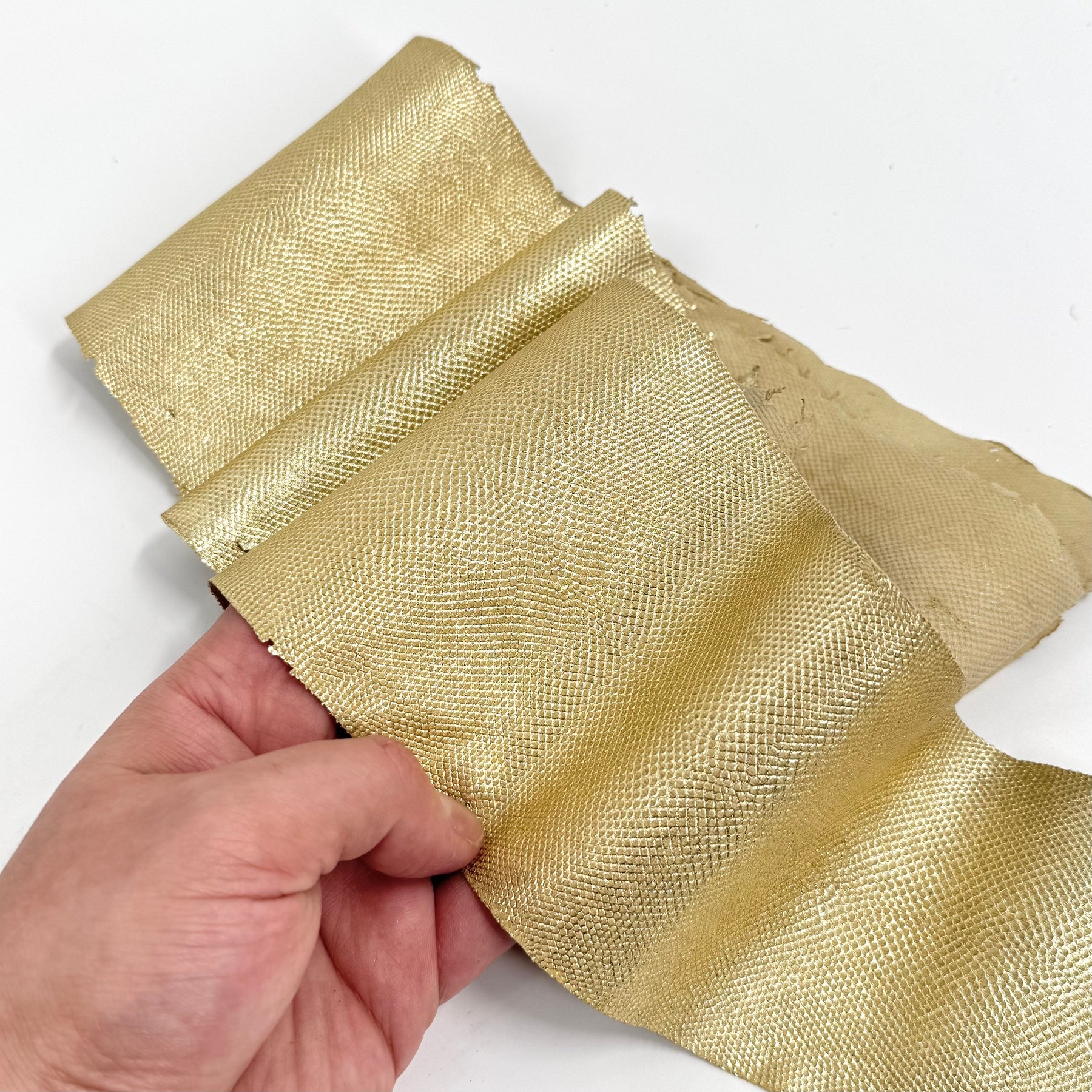 Genuine Metallic Karung Snake Skin | FINAL SALE