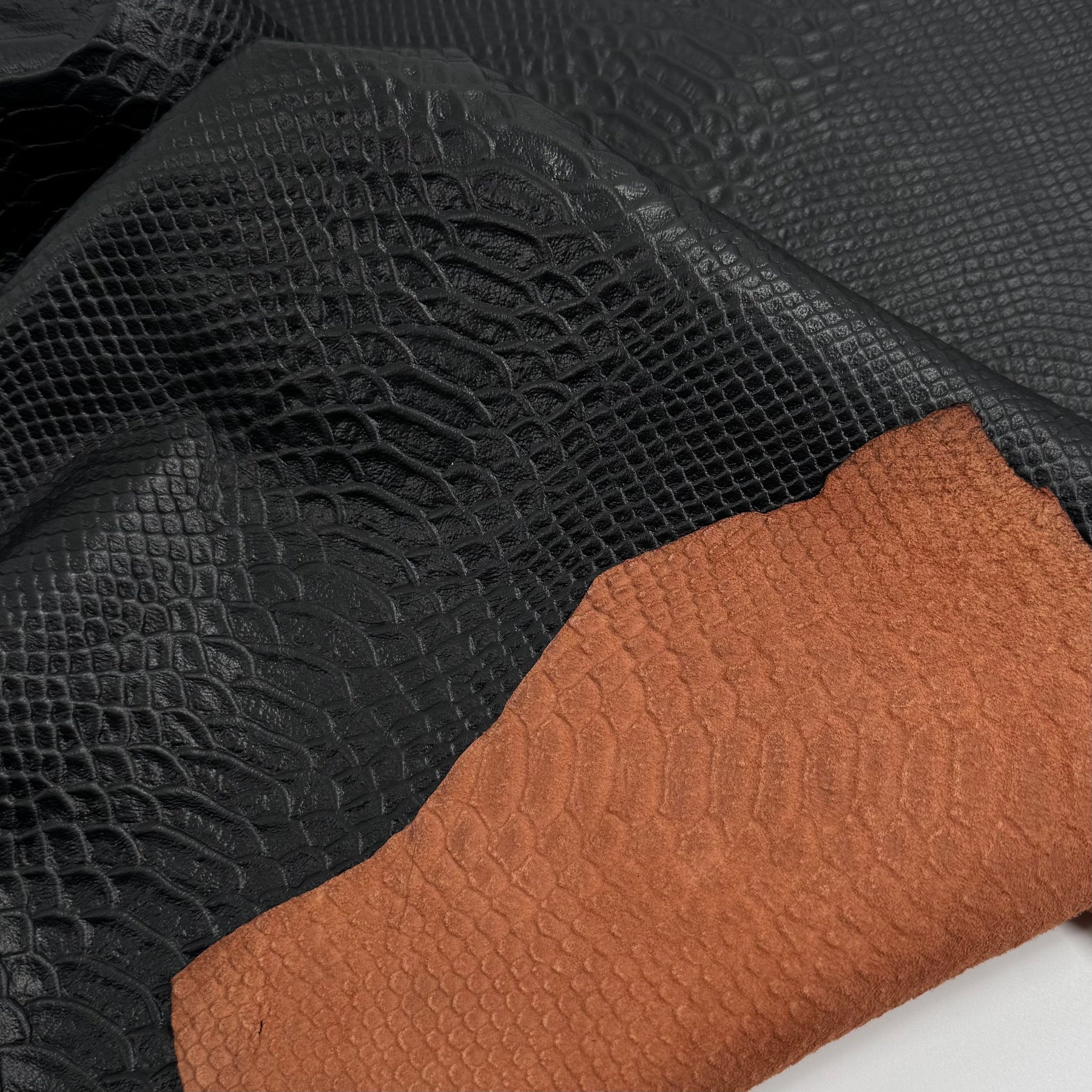 Acetone Rub-Off Python Embossed Lamb