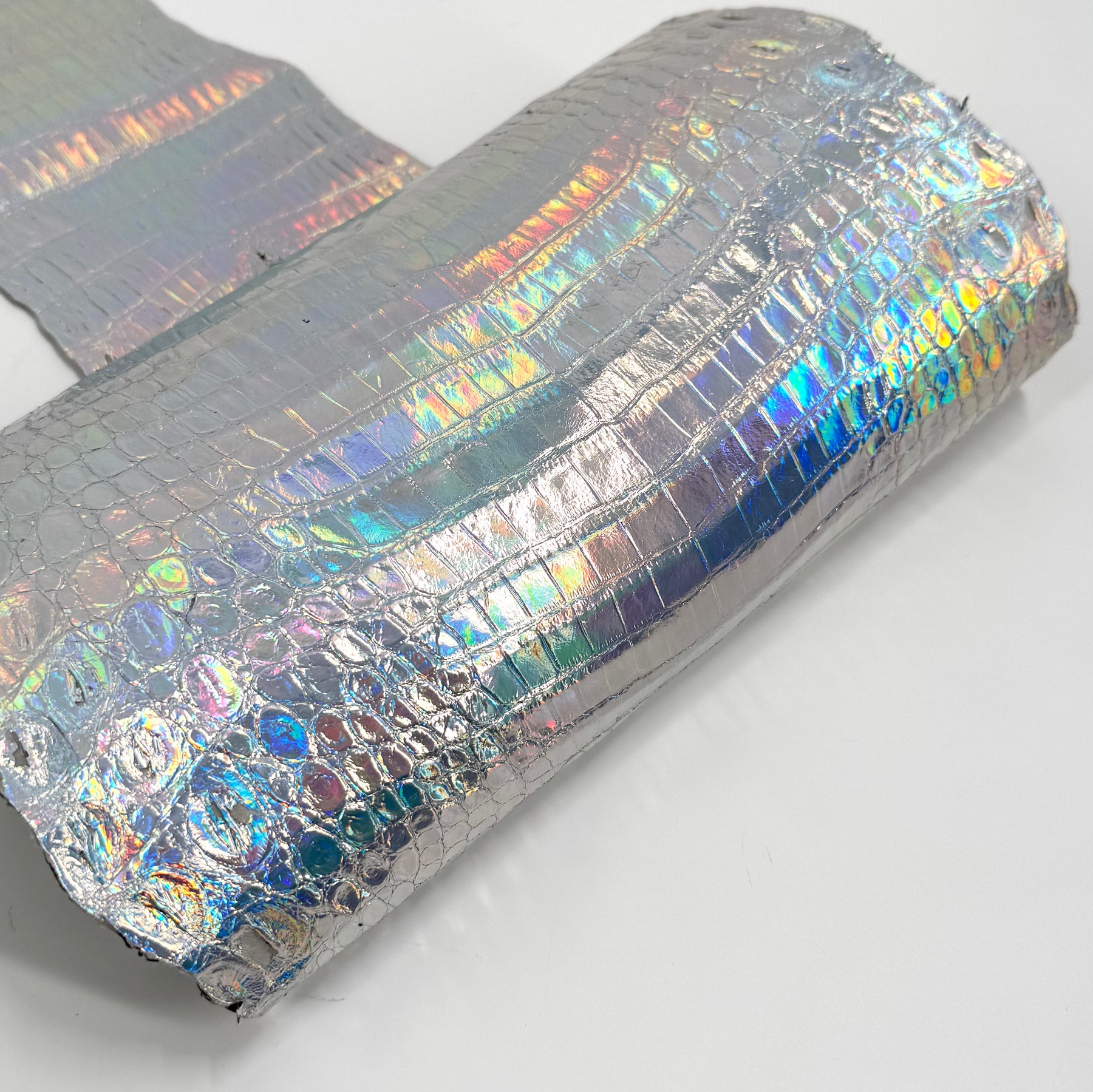 Holographic Foil Mini Nile Crocodile (23-26 cm) | Ships in 3-4 weeks