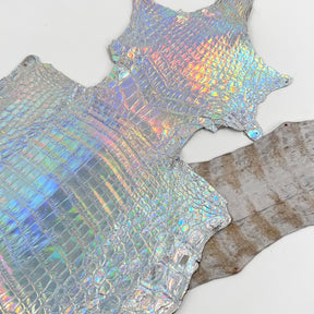 Holographic Foil Mini Nile Crocodile (23-26 cm) | Ships in 3-4 weeks