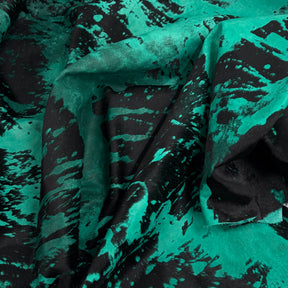 Multicolor Acid Distressed Hair-On Cow