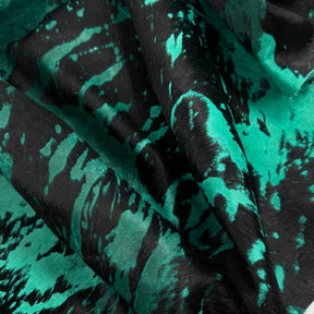 Multicolor Acid Distressed Hair-On Cow