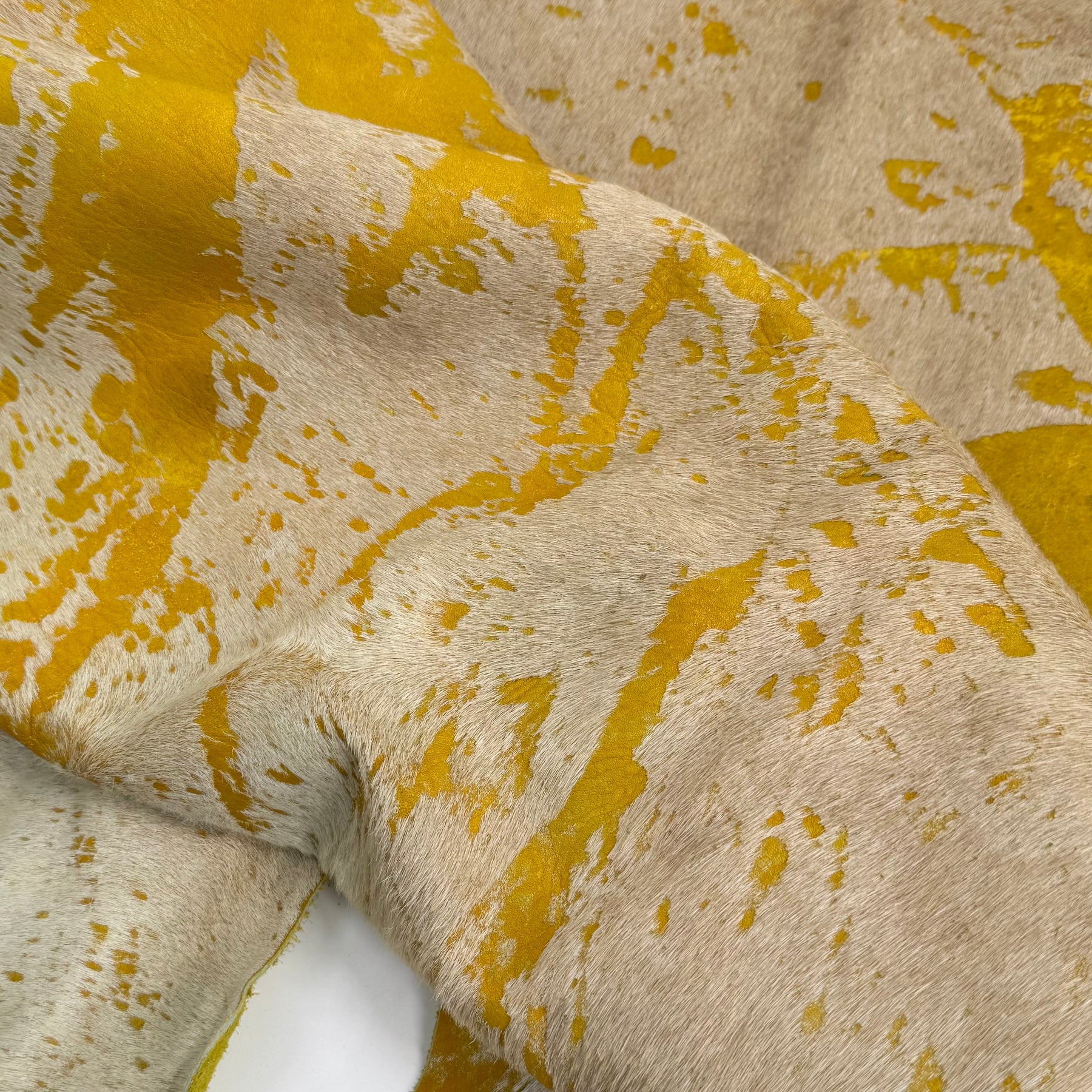 Multicolor Acid Distressed Hair-On Cow
