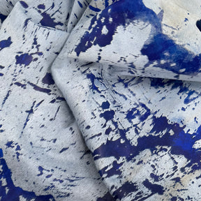 Multicolor Acid Distressed Hair-On Cow