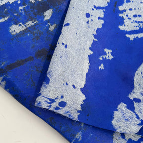 Multicolor Acid Distressed Hair-On Cow