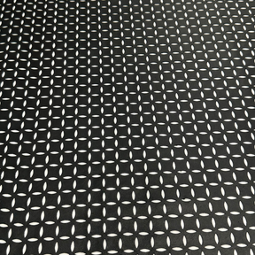 Black Eyelet Perforated Lamb