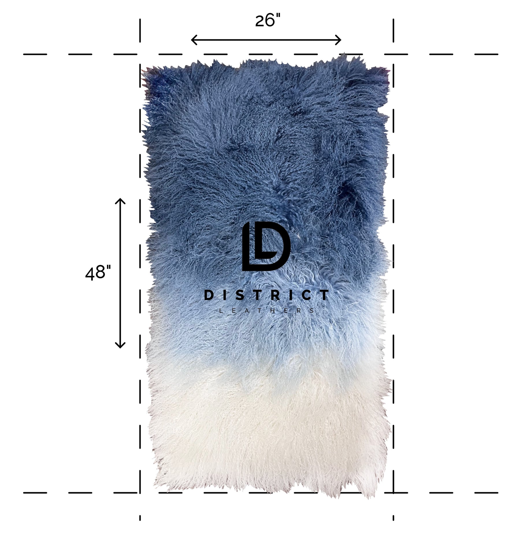 Gradient Mongolian Lamb Plate | Blue