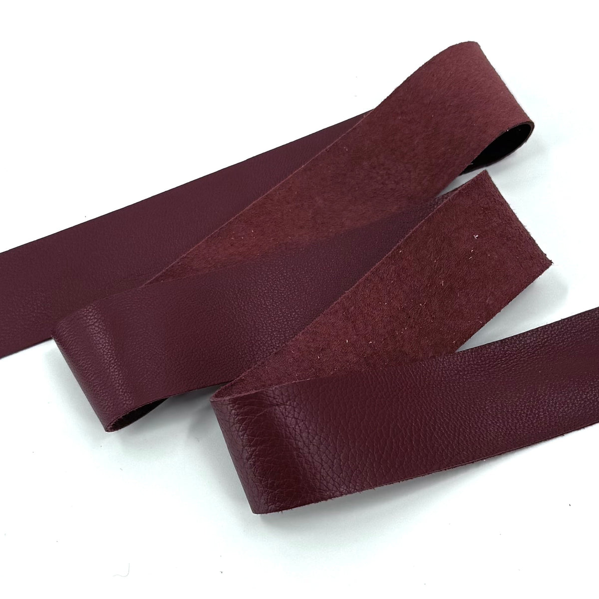 1" Raw Edge Nappa Lamb Leather Trim