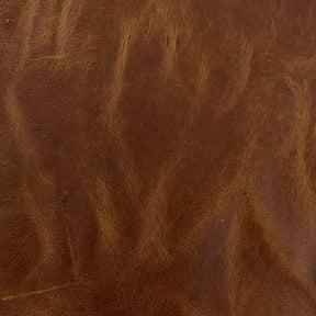 Cognac Brown Natural Grain Cowhide Leather Skins. Genuine Cow