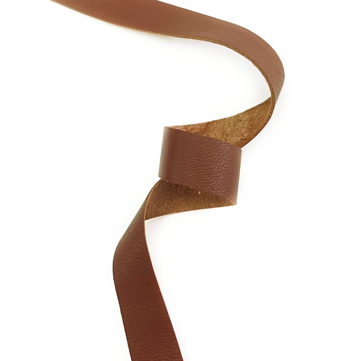 Raw Edge Leather Trim | Cognac