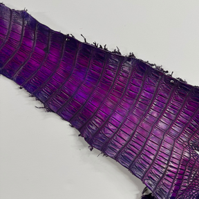 Hand Painted Nile Crocodile | Violet x Fuxia | 32 cm