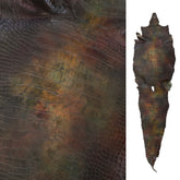 American Alligator Hand-Painted Forest | 37 cm