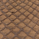 Inverted Pirarucu Fish Scale Leather | Cacao