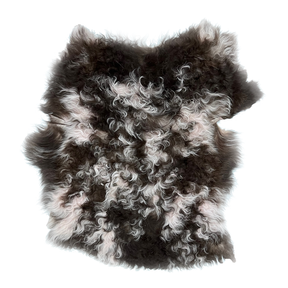Curly Merino Shearling | Light Pink & Brown