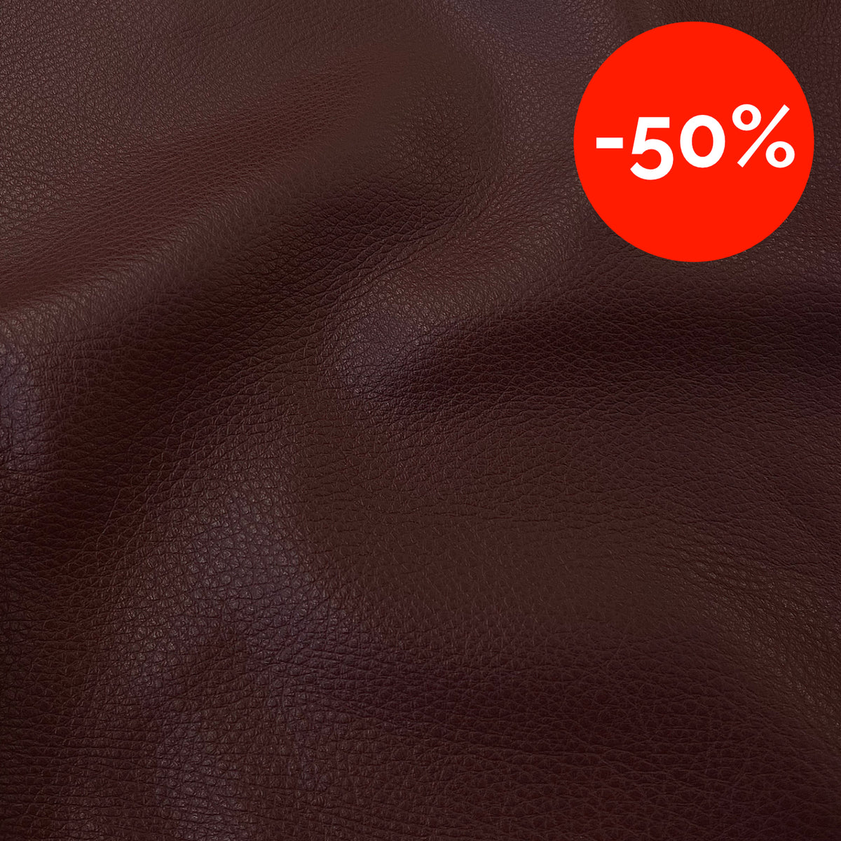 District Leathers Italian Supple Pebbled-Grain Genuine Leather Cow Hide