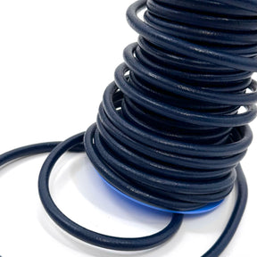 Pigmented Round Leather Cord