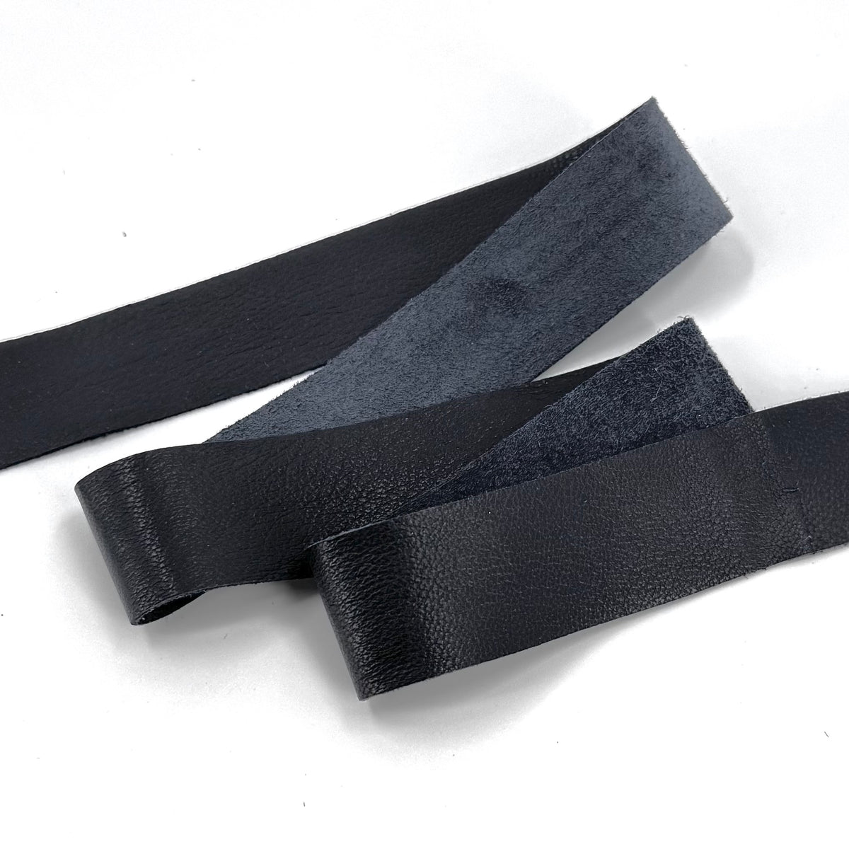 1" Raw Edge Nappa Lamb Leather Trim