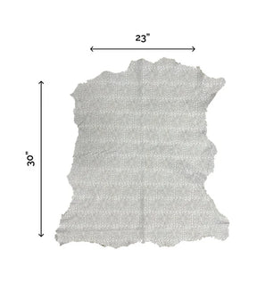 White Geometric Perforated Lamb