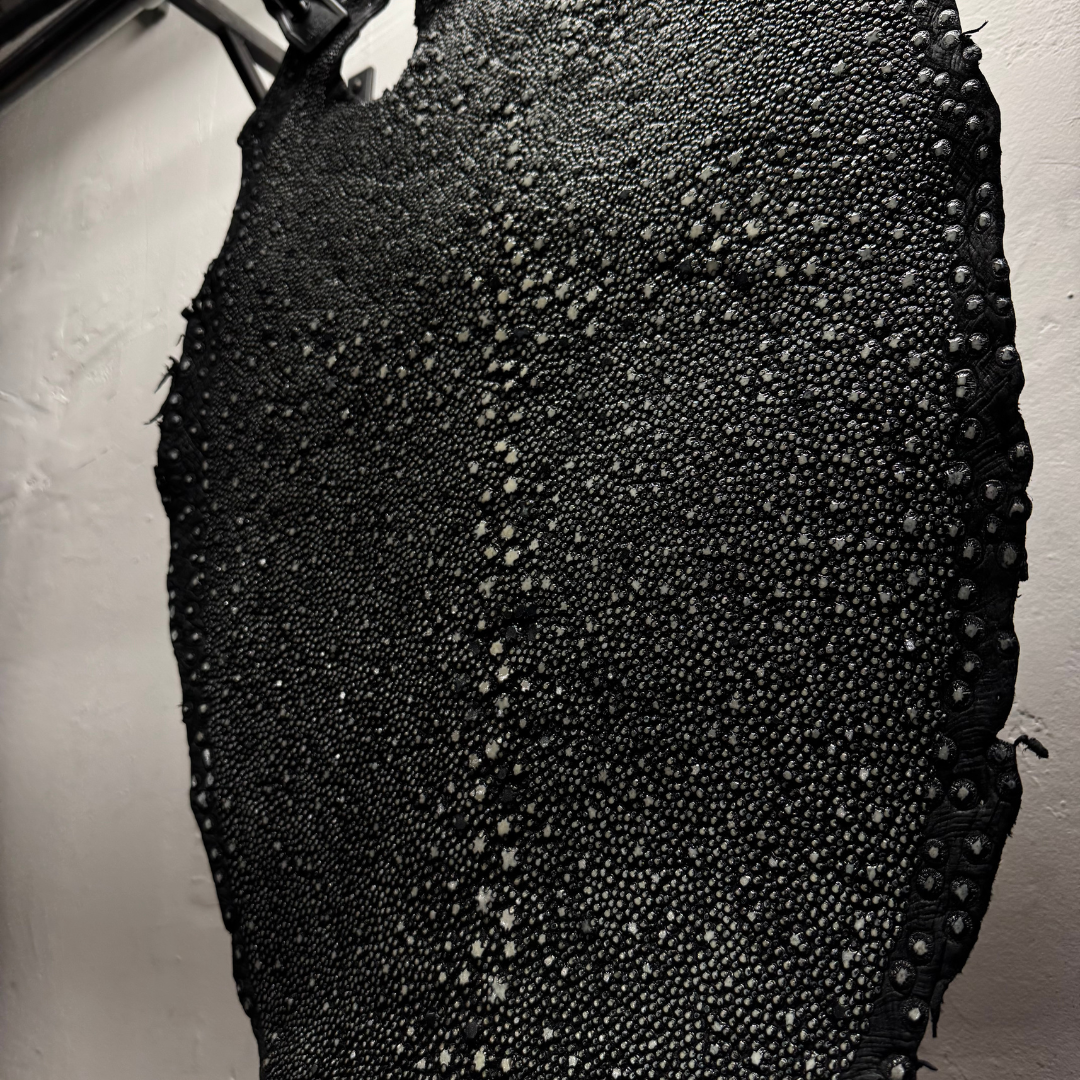 Genuine Porcupine Stingray Leather
