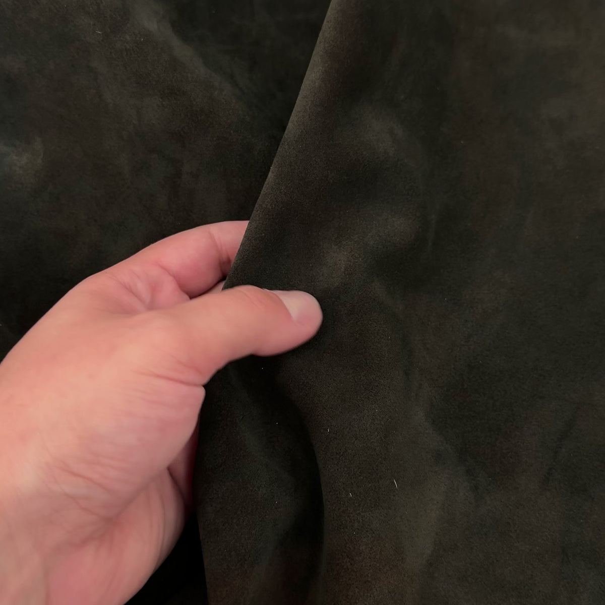 Indigo Double Dyed Calf Suede