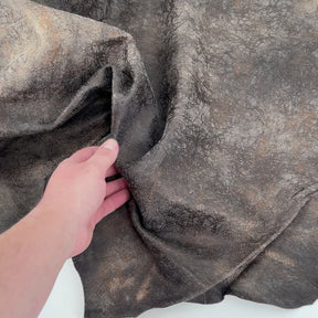 Weathered Distressed Lamb with Bronze Metallic Accents