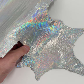 Holographic Foil Mini Nile Crocodile (23-26 cm) | Ships in 3-4 weeks