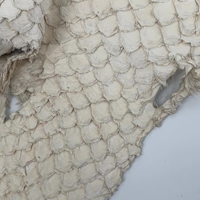 Semishiny Crust Undyed Pirarucu Fish Leather - 1 available
