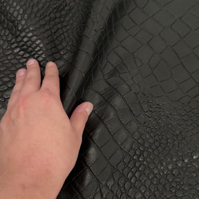 Crocodile Embossed  Lamb Leather