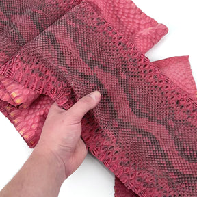 Distressed Black & Red Python Cut - 1 Available (3S) | Sale