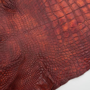 Wild American Alligator Hand Painted (Burnt Orange) | 38 cm