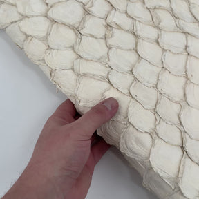 Semishiny Crust Undyed Pirarucu Fish Leather - 1 available